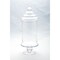 CC Home Furnishings Hand Blown Glass Jar with Finial Lid - 19” - Clear